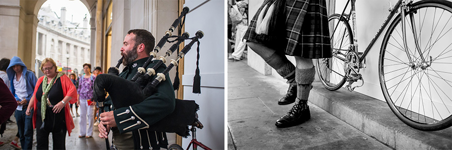 London musician bagpipe