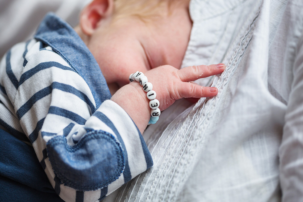 portrait of newborn baby boy Piet