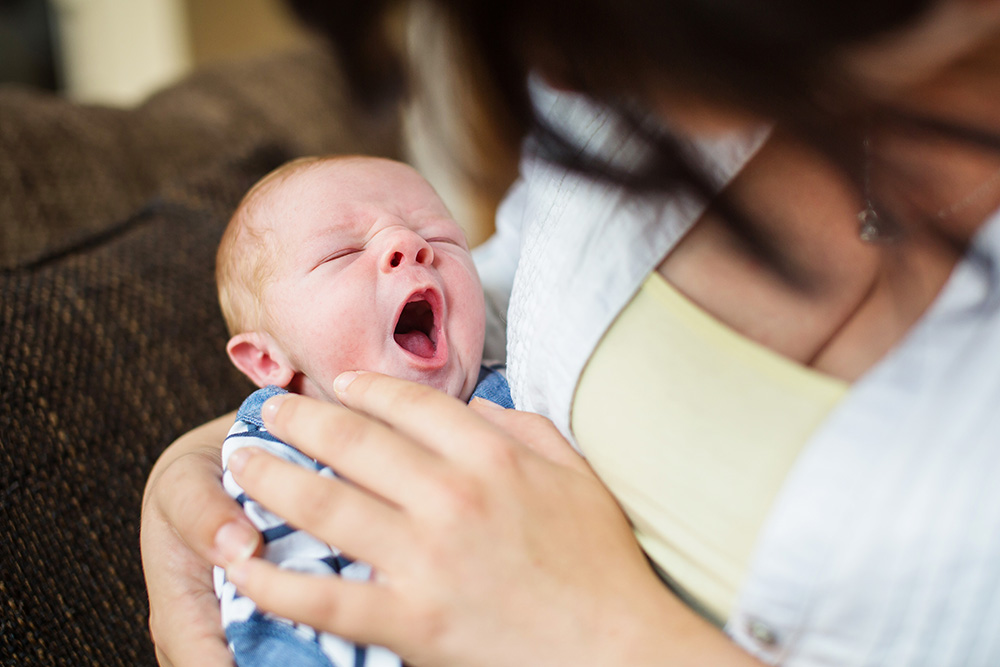 newborn yawn cutie