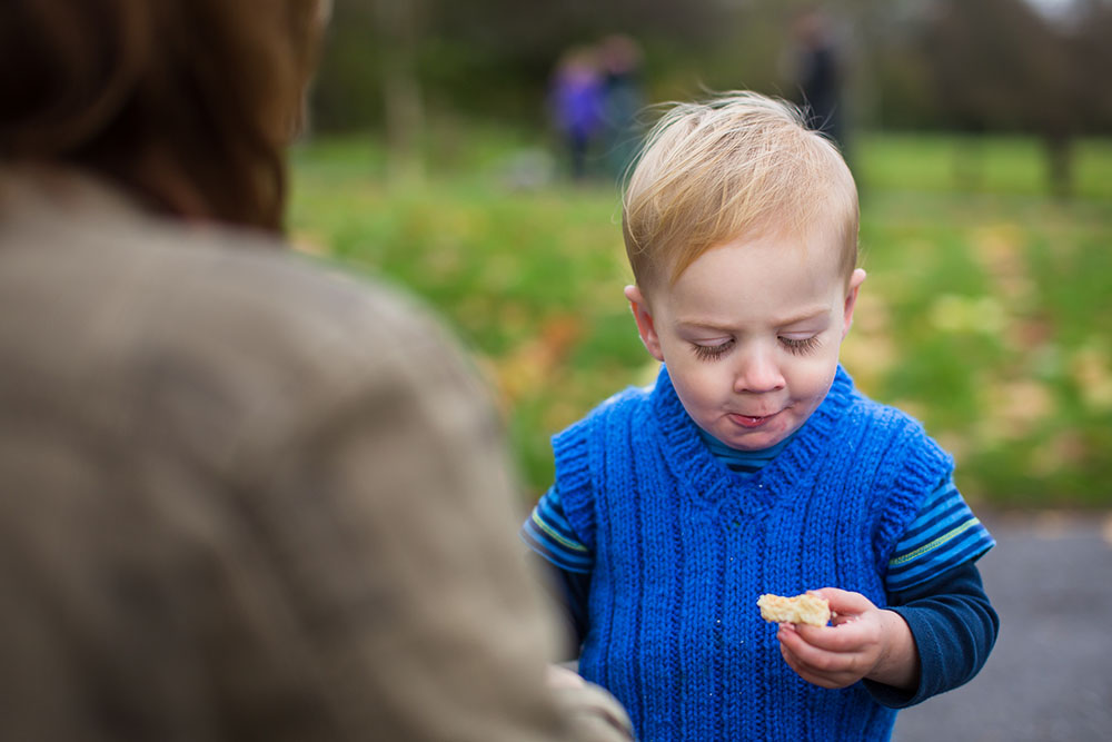 boy eating cookies