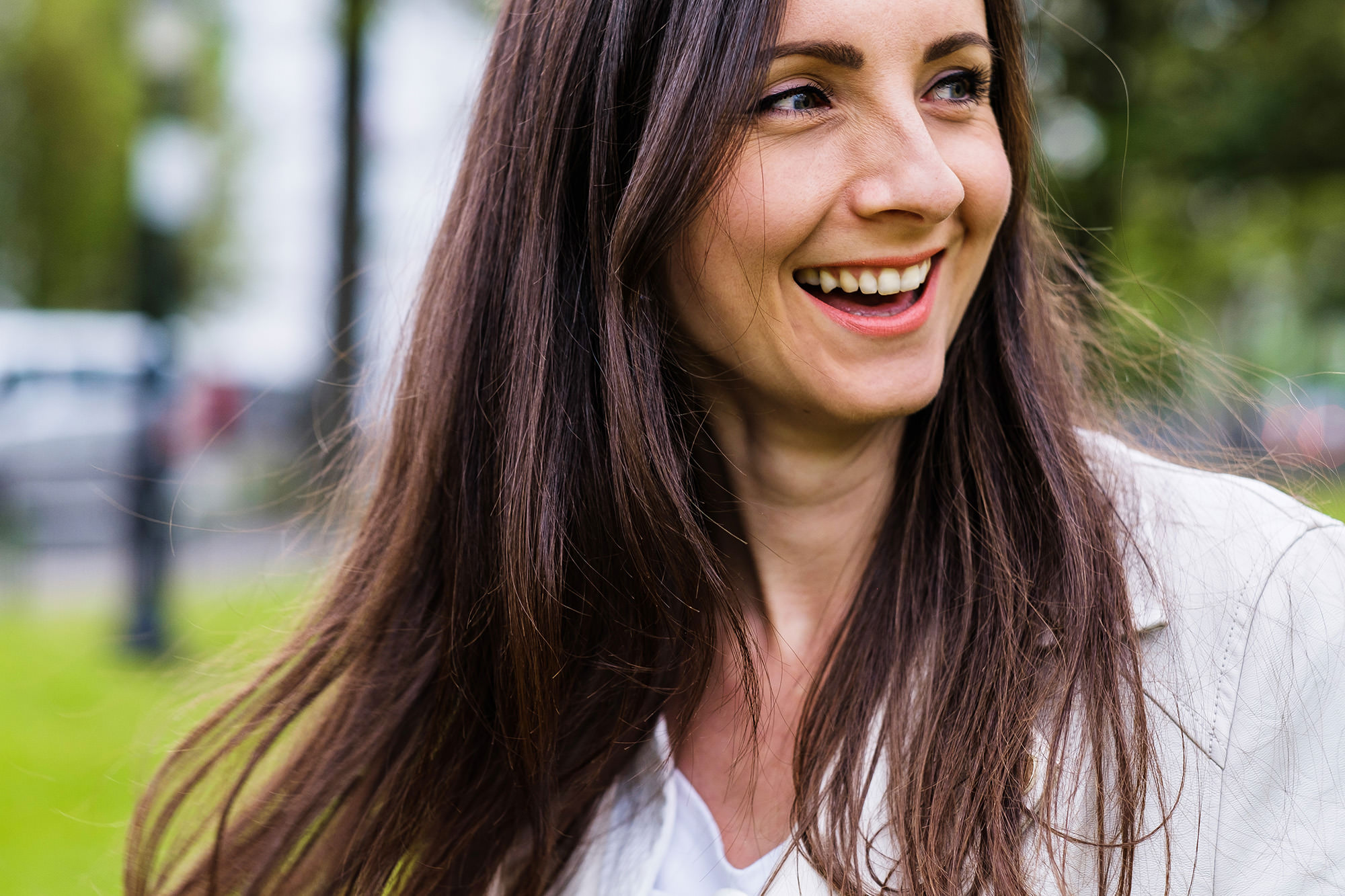 smiling woman Brighton