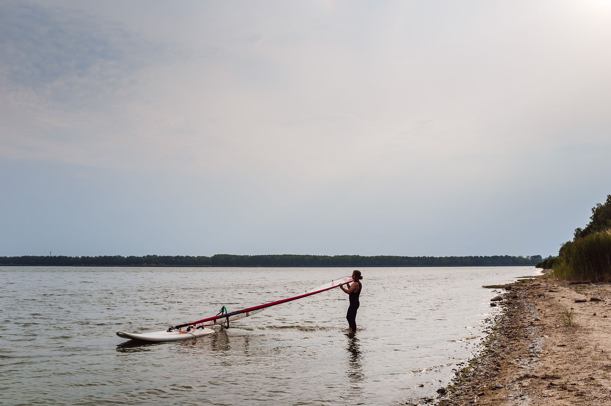 wind surfing lake germany