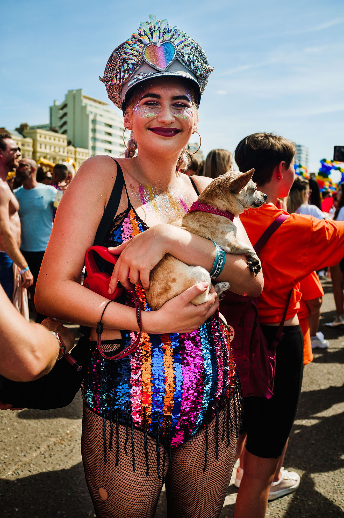 little dog at pride