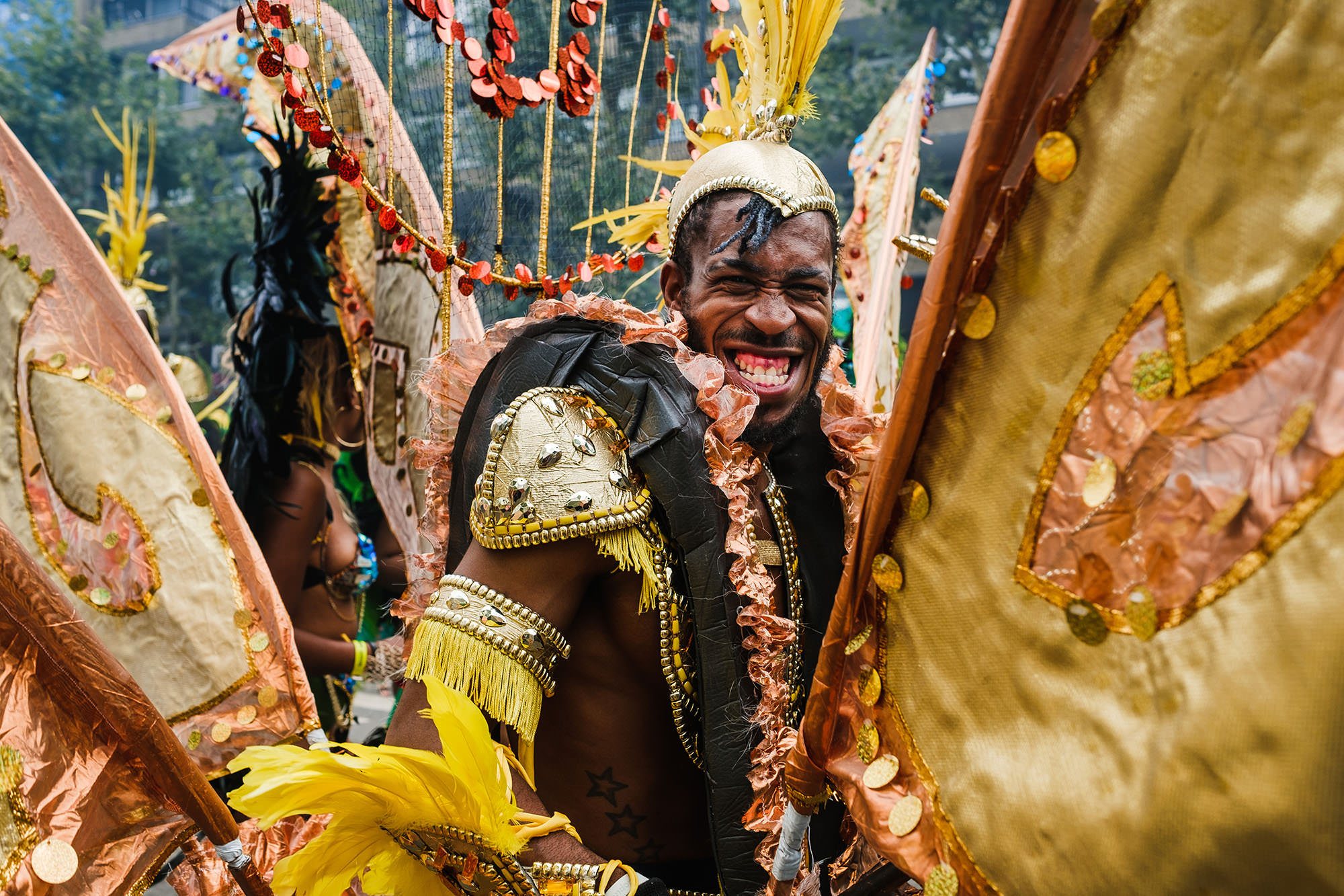 Dancers costumes, fun in the streets