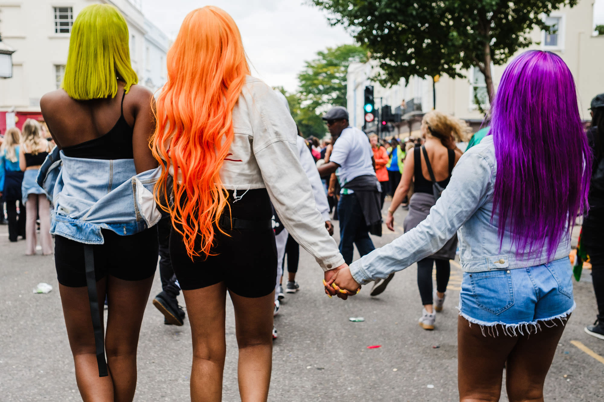 Dancers costumes, fun in the streets