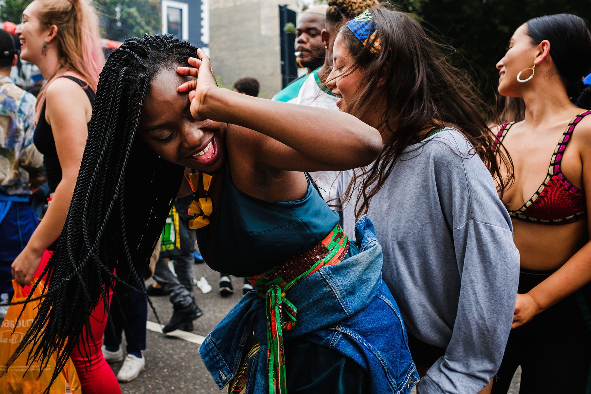 Dancers costumes, fun in the streets