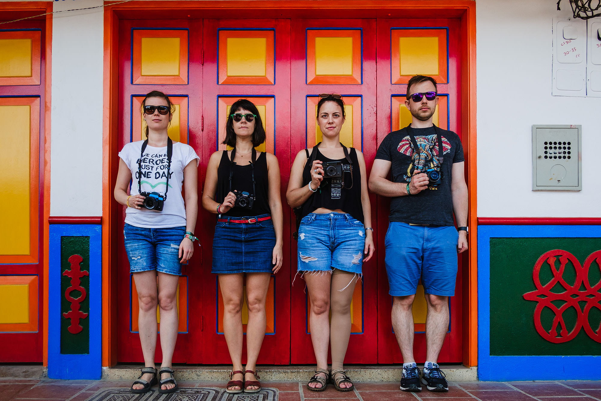 Street photographers in Colombia