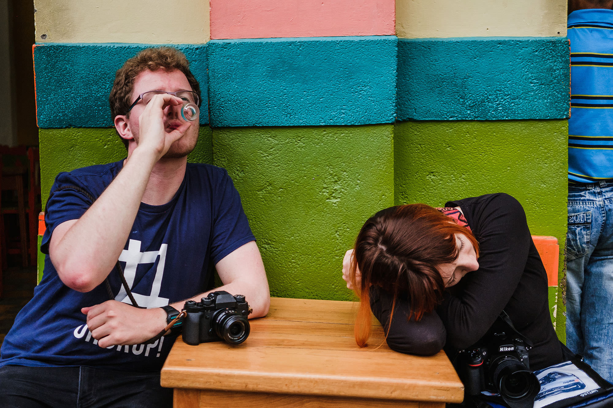 Street photographers in Colombia