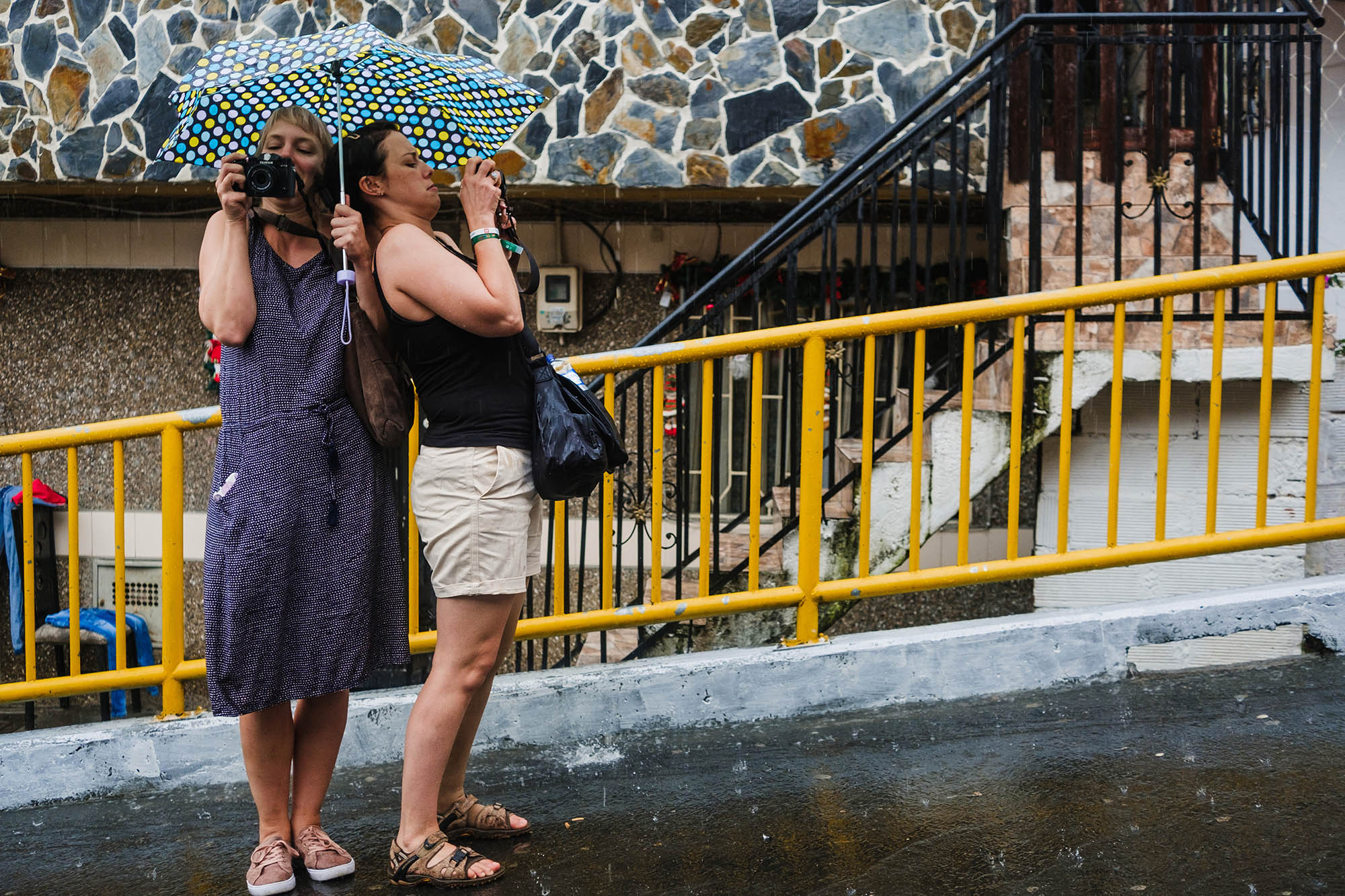 Street photographers in Colombia