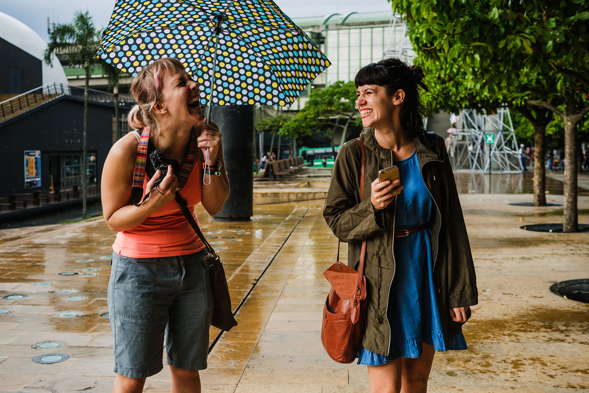 Street photographers in Colombia