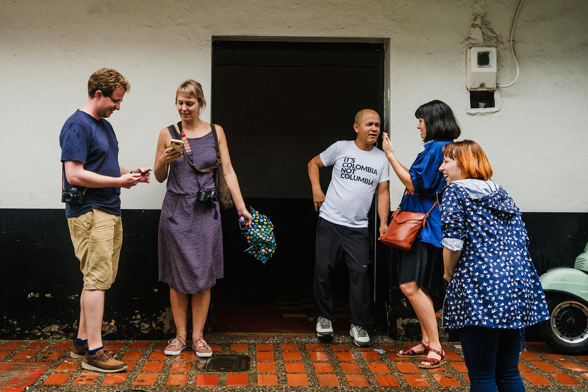 Street photographers in Colombia