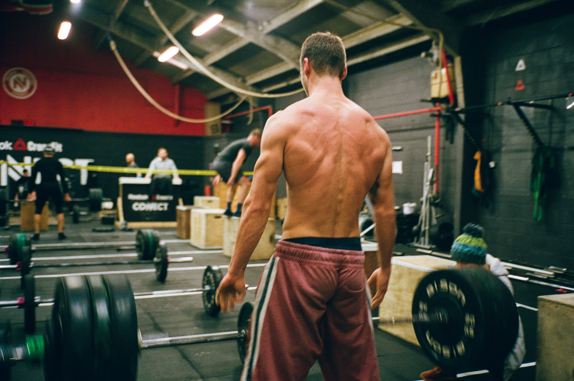 crossfit, athlete, weightliofting, film photography