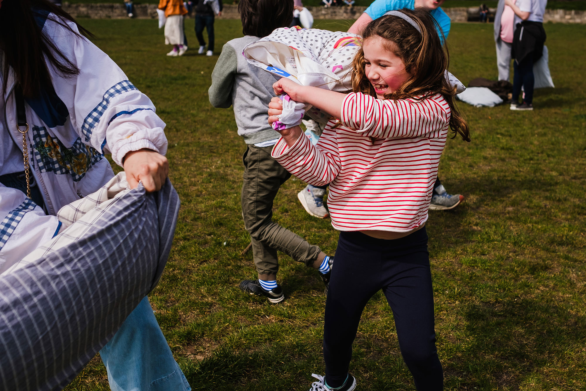 Documentary photography Brighton pillow fight