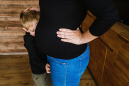 Documentary family photography pregnancy portraits