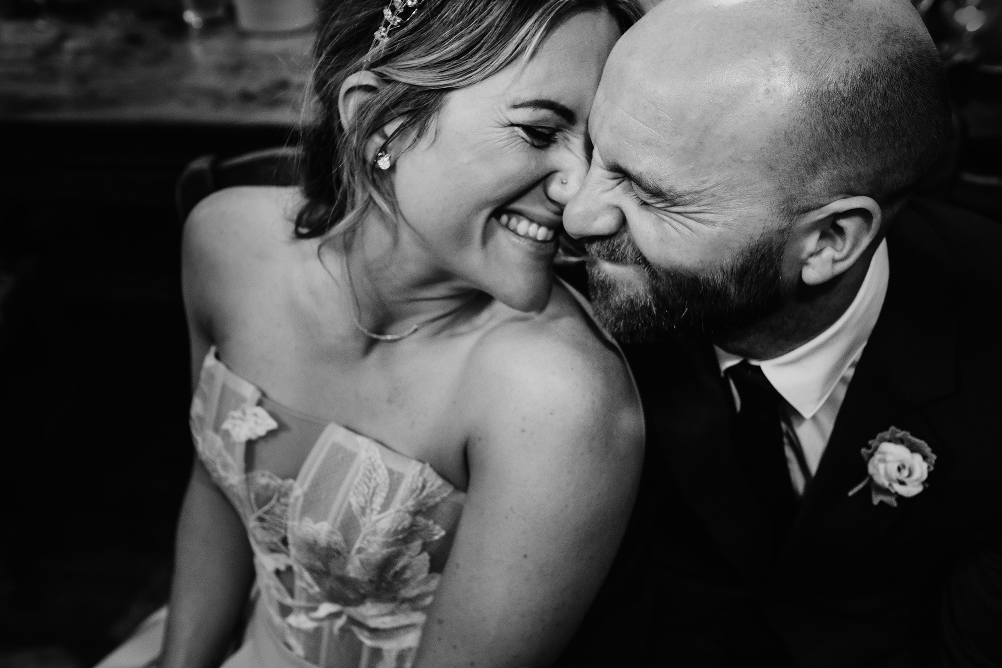 wedding photography candid portrait bride and groom