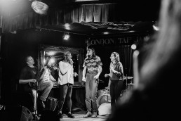 tapping and jamming on stage on London