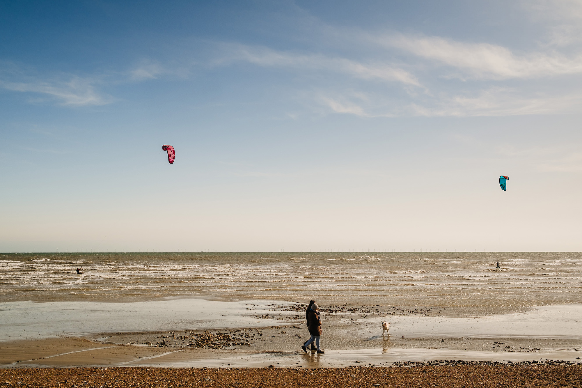 lancing beach windsurfer