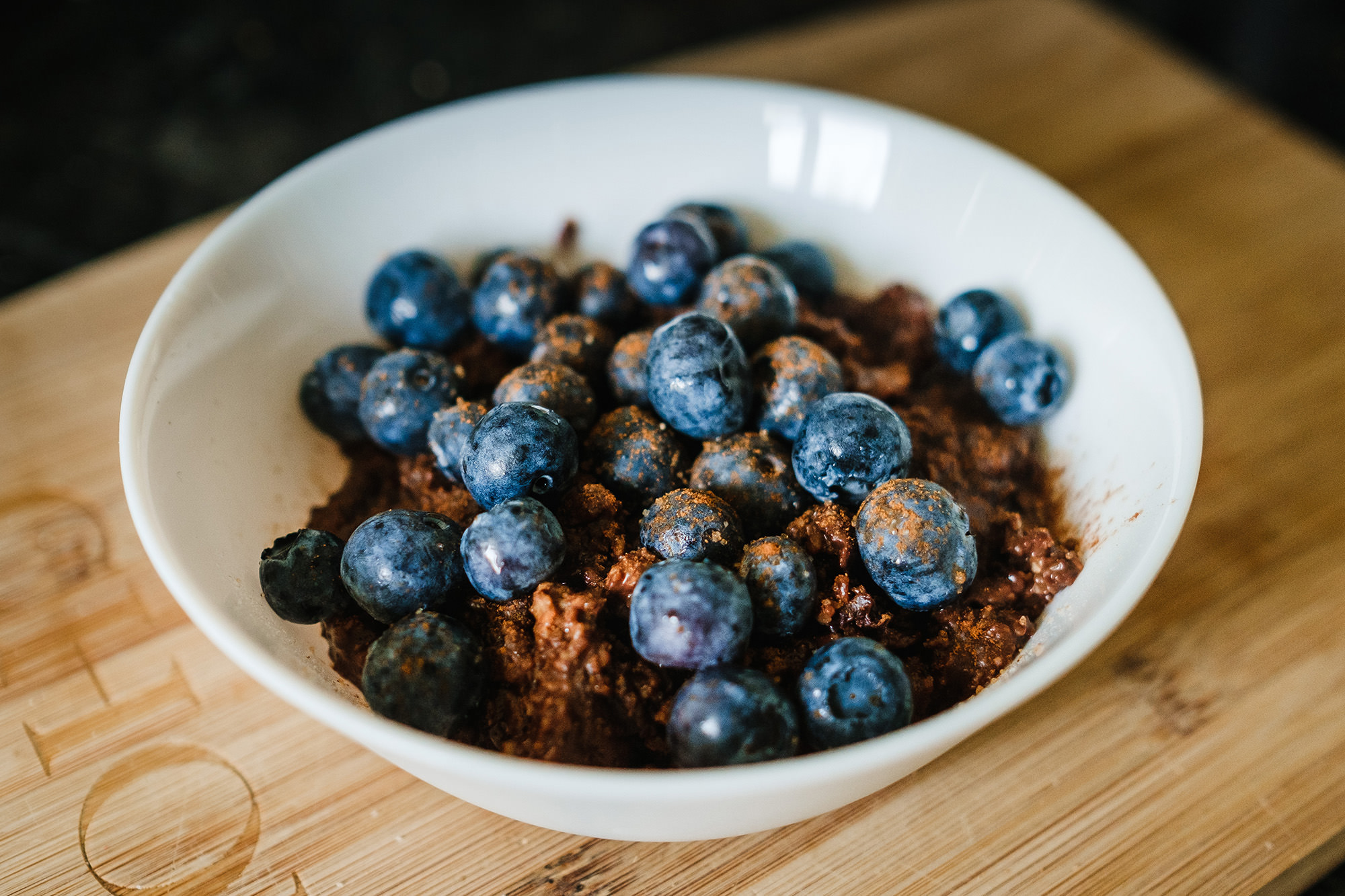 april lockdown diaries blueberry porridge