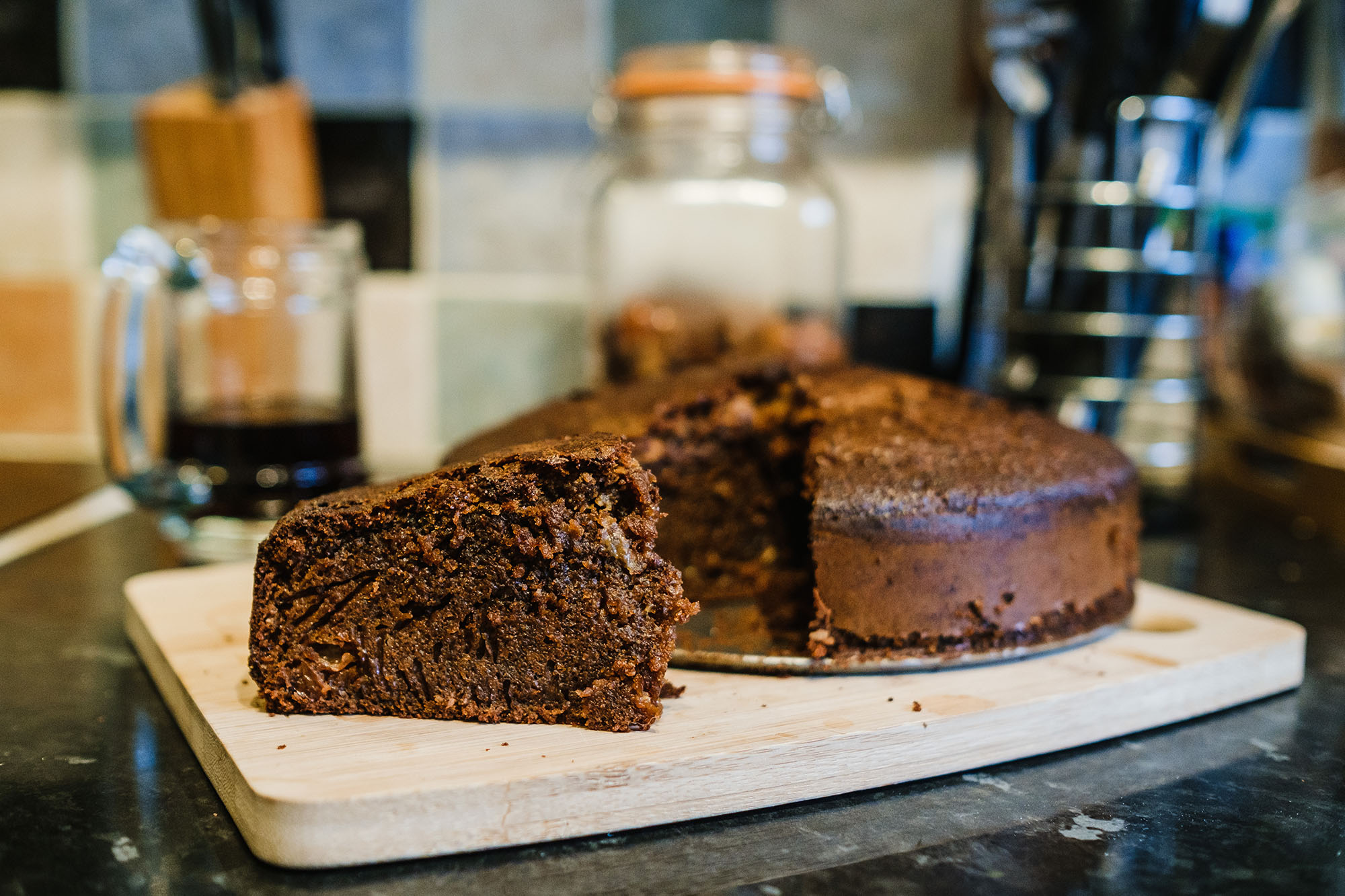 Lees rum and fruit sponge cake