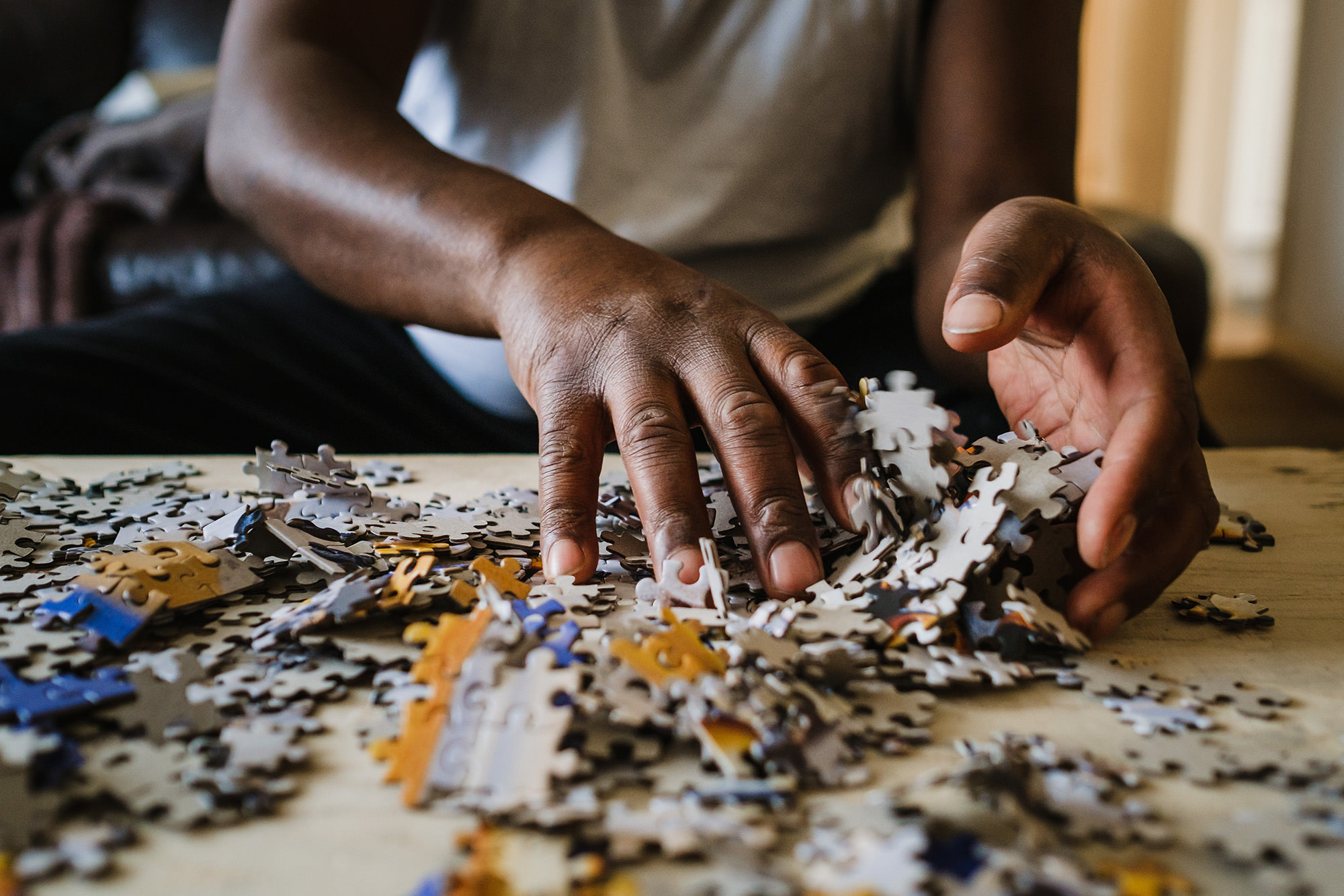 destroying a puzzle during self isolation