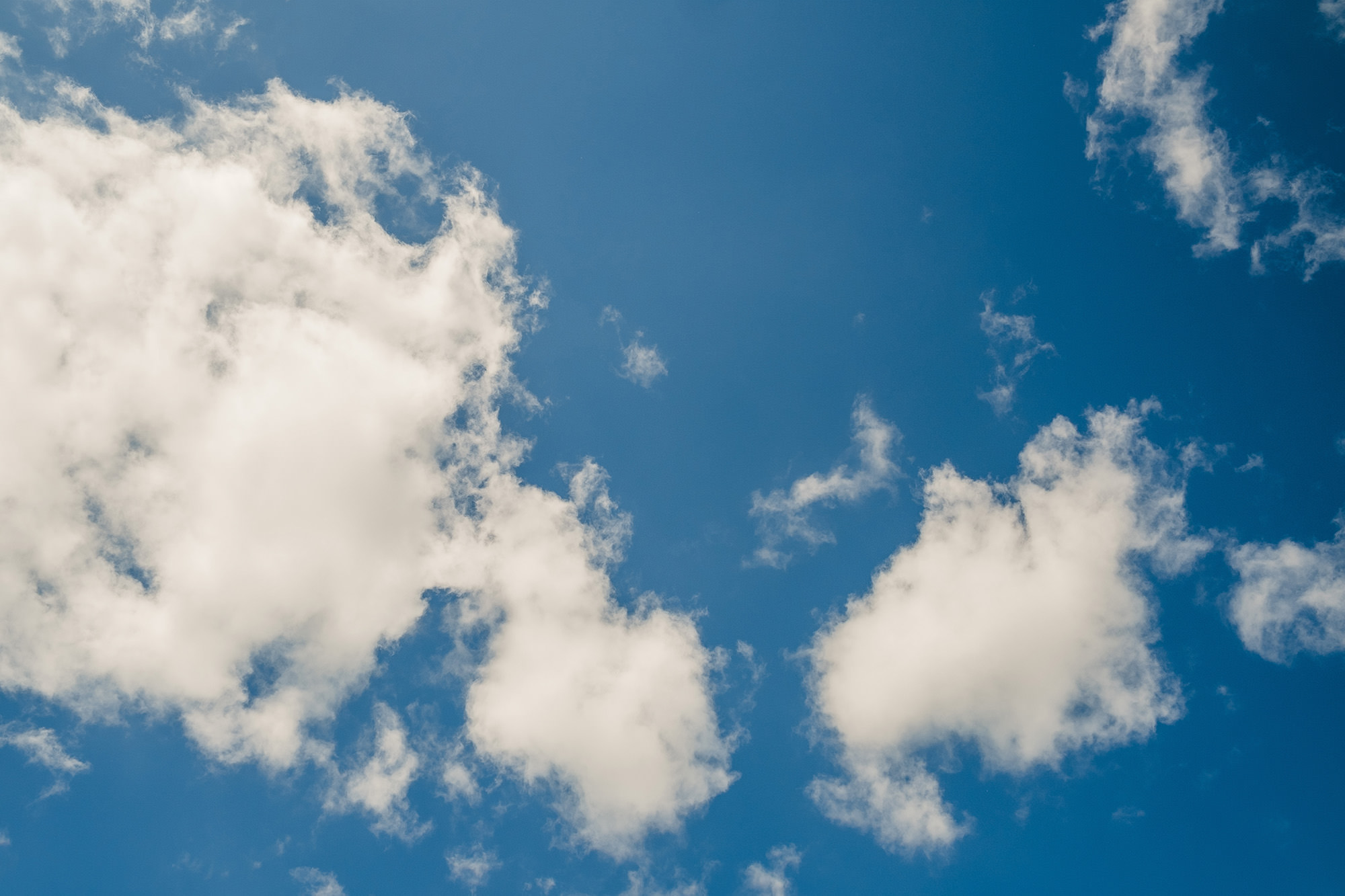 blue skies with clouds