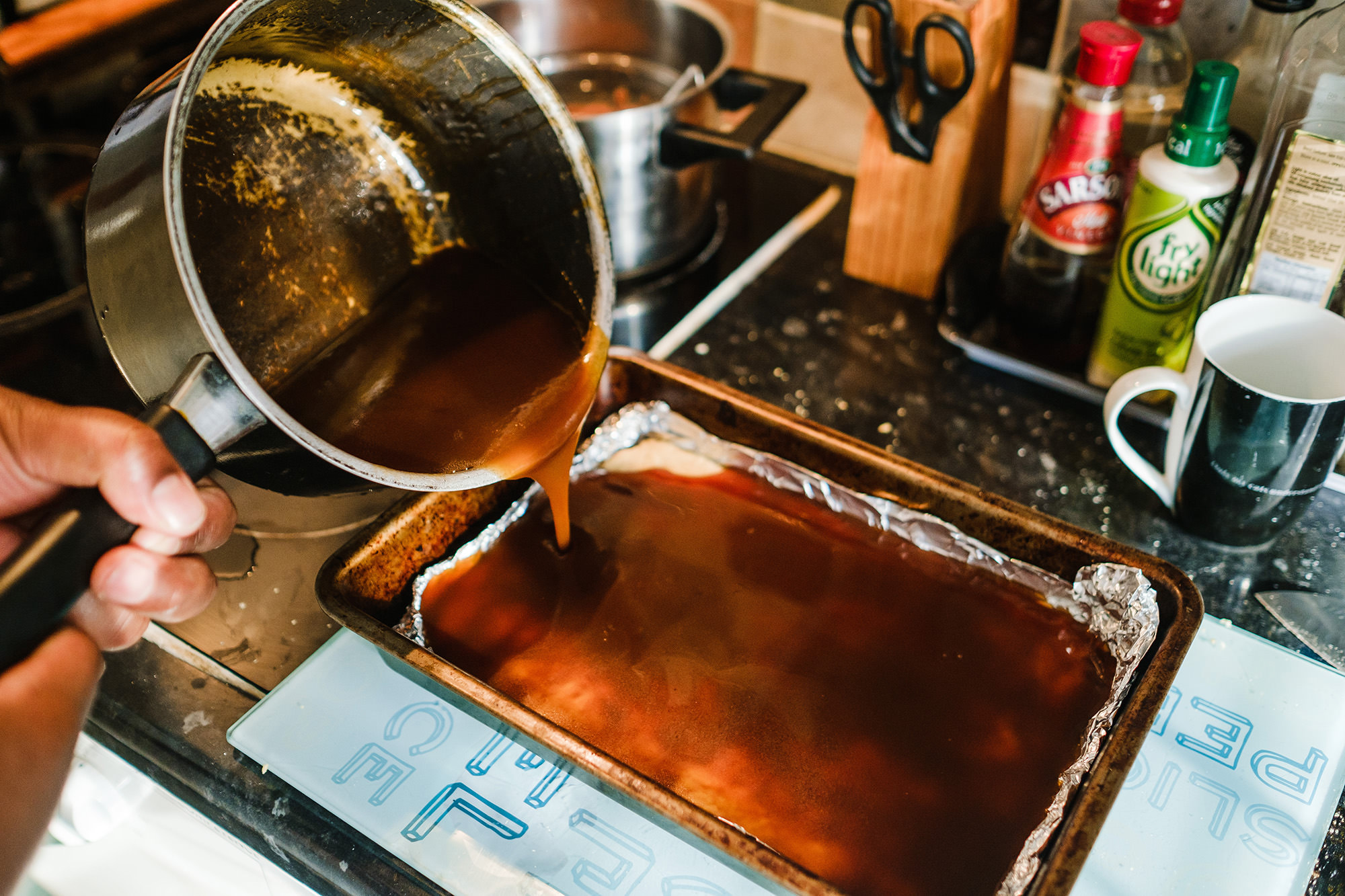 making caramel