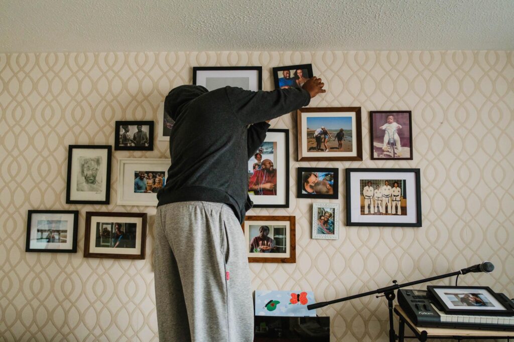 Family photo display ideas for small homes