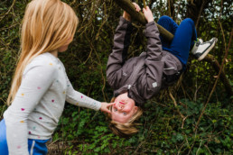 kis in forest playing and walking family photography worthing