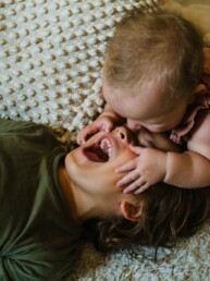 baby sister with big brother