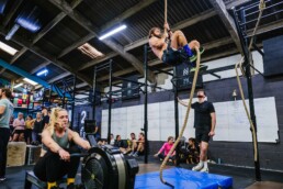 27 rowing and rope climb