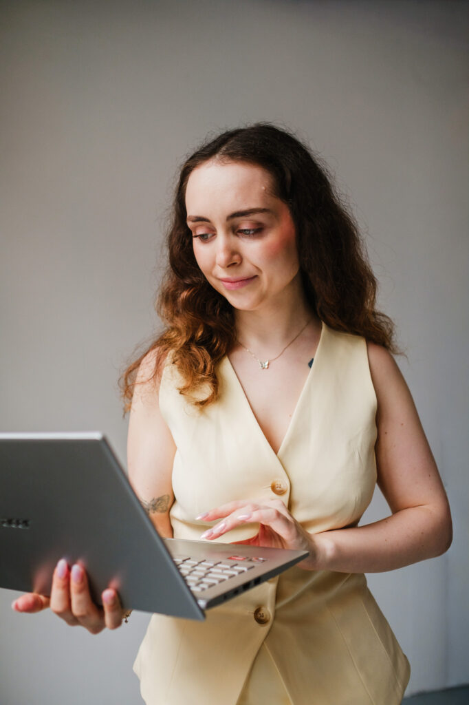 Molly VA on laptop